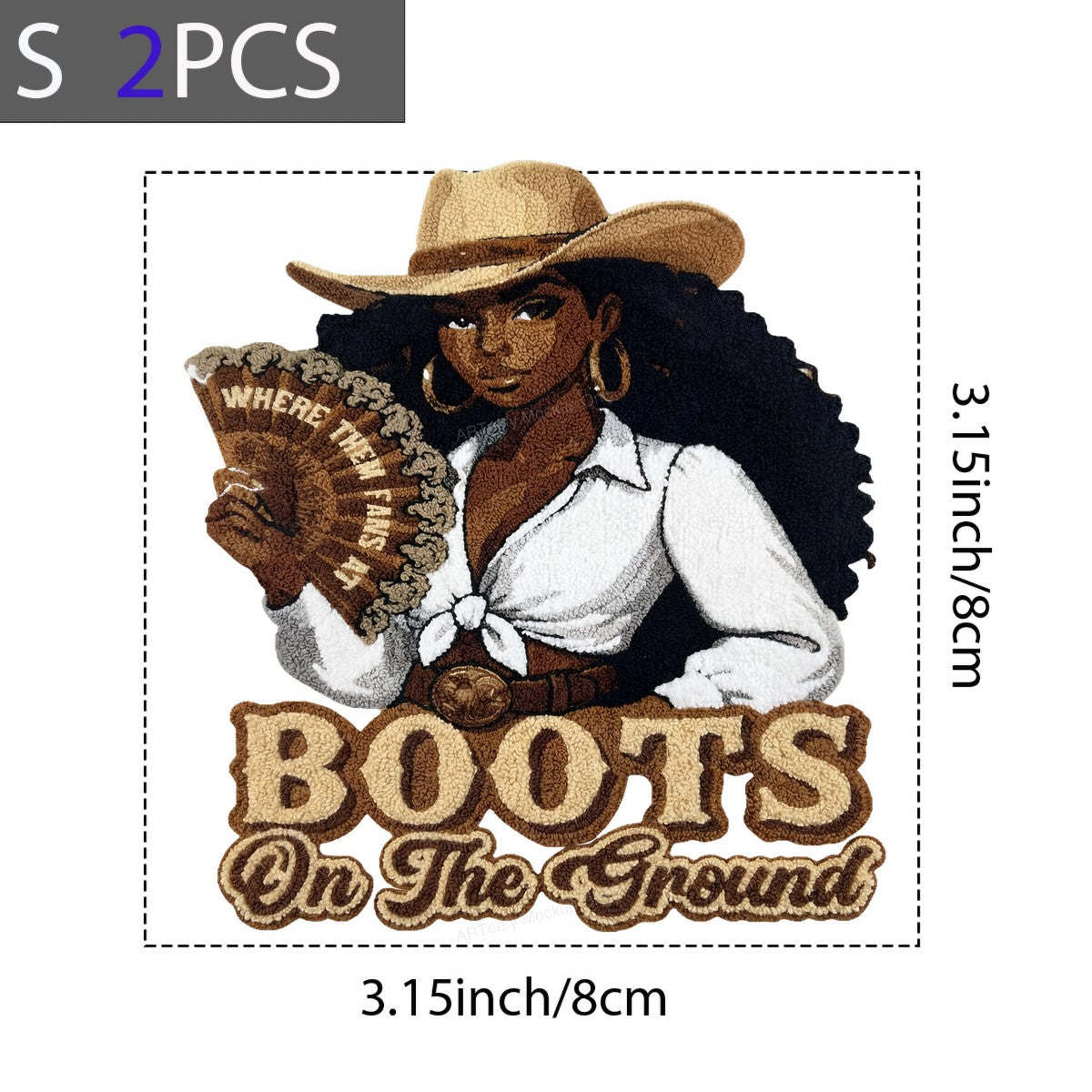 DTF Heat Transfer Iron On Sticker Iron On Transfers for T Shirts Western Cowgirl Style Boots On The Ground Design for Apparel Jackets Clearance Local Warehouse - 8