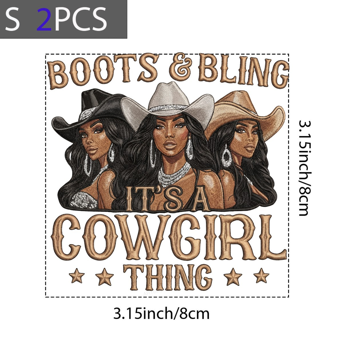DTF Heat Transfer Iron On Sticker Iron On Transfers for T Shirts Cowgirl Western Style Boots Bling for Apparel Jackets Clearance - 8
