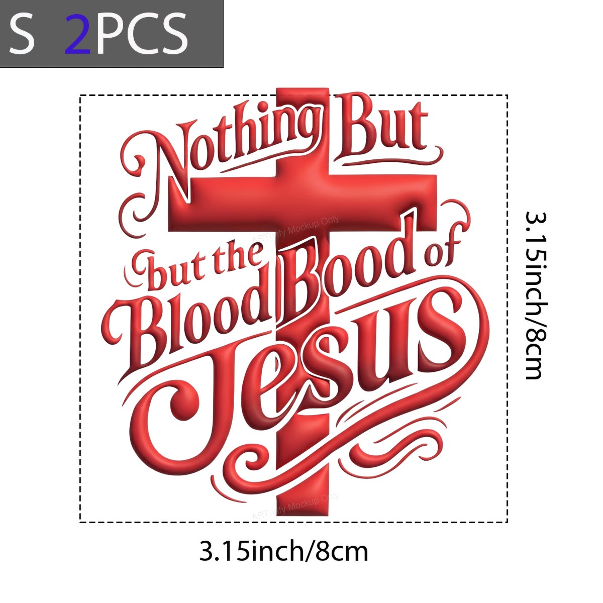 DTF Heat Transfer Iron On Sticker Iron On Heat Transfers Religious Cross Design Inspirational Apparel for T Shirts Hoodies Clearance - 8