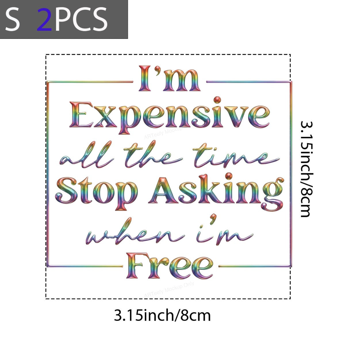 DTF Heat Transfer Iron On Sticker Iron On Heat Transfers Colorful Lettering Style for Apparel Bags Jackets Local Warehouse - 8