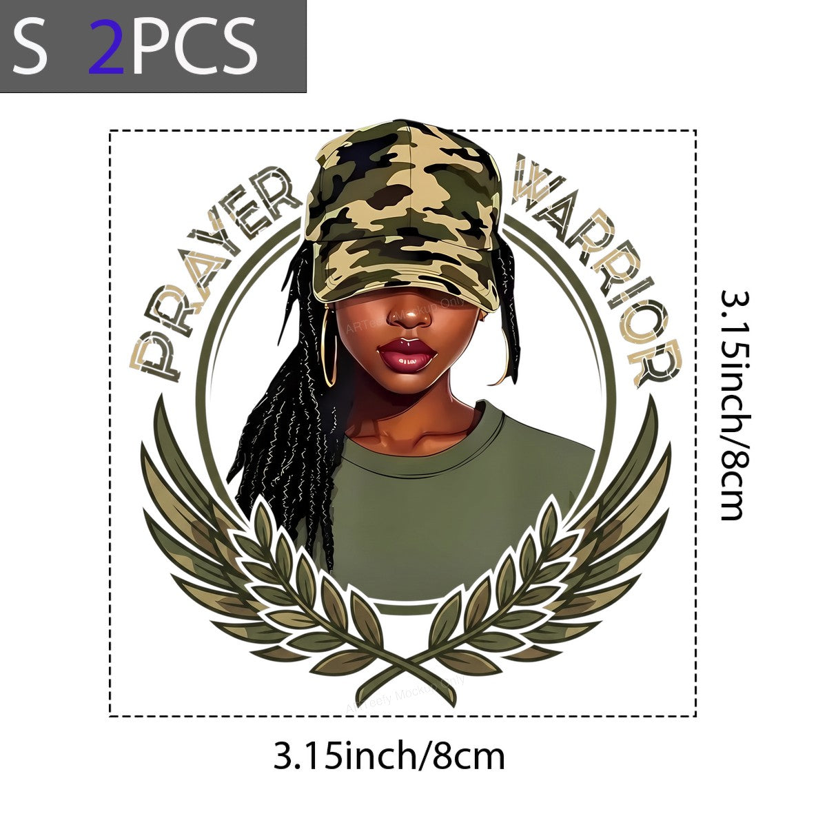 Christian Heat Transfer Prayer Warrior Camouflage Woman Graphic for T Shirts Hoodies and Tote Bags - 8