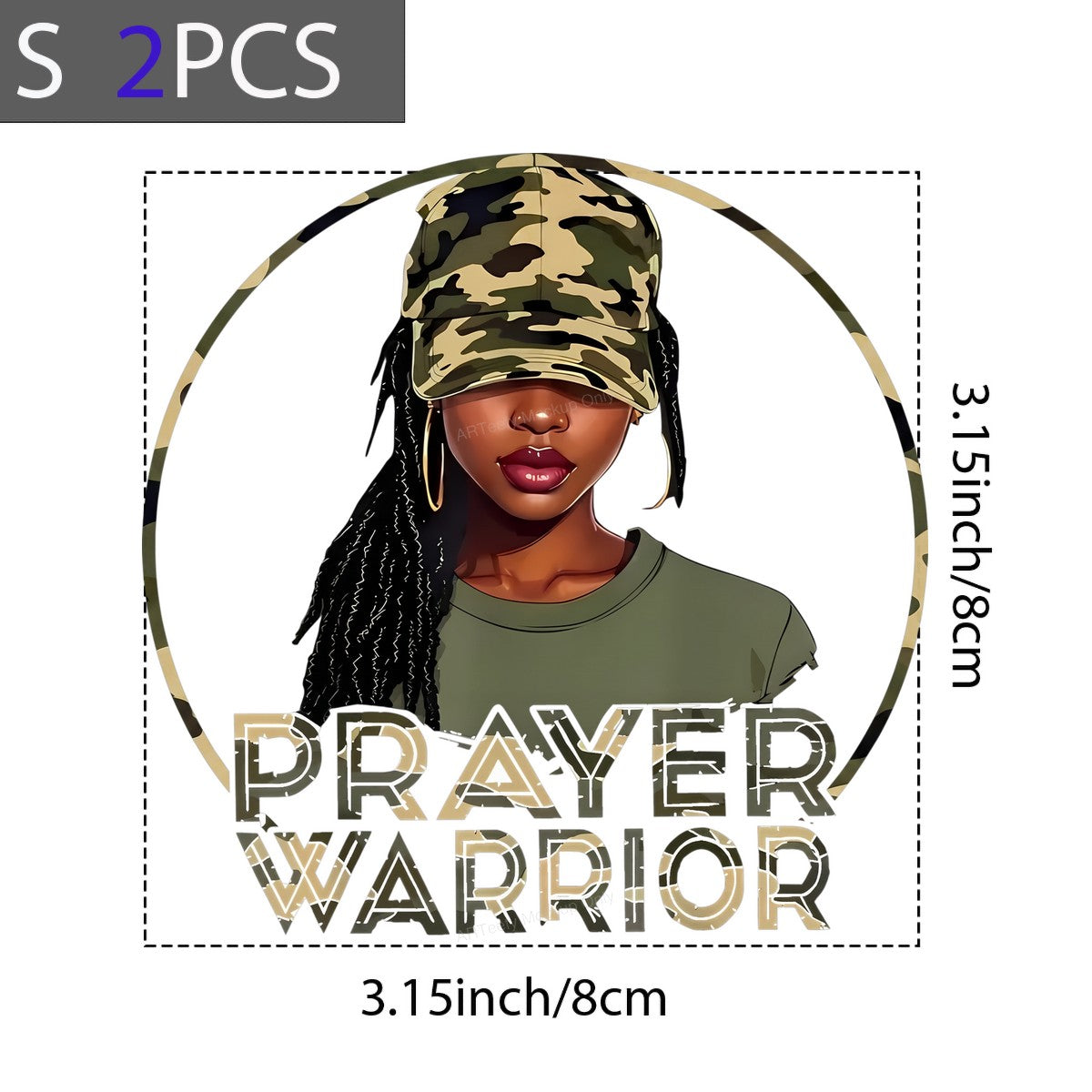 Christian Heat Transfer Prayer Warrior Camouflage Woman Graphic for T Shirts Hoodies and Tote Bags - 8