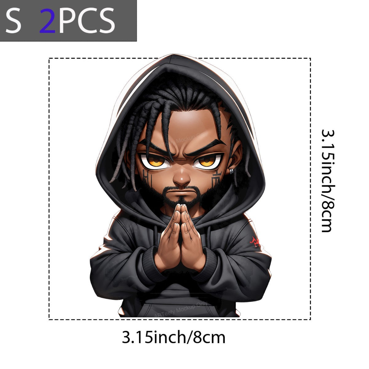 DTF Heat Transfer Praying Boy in Hoodie Graphic Art for T Shirts Hoodies and Casual Wear - 8