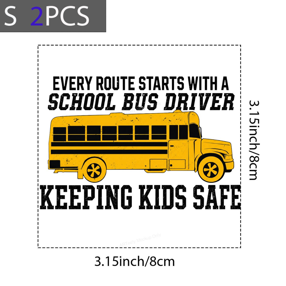DTF Transfer School Bus Driver Keeping s Safe Quote Yellow Bus Graphic for T Shirts Hoodies and Tote Bags - 8