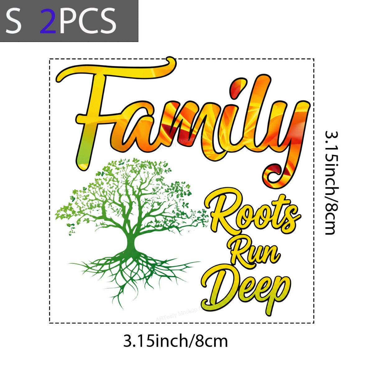 DTF Transfer Family Roots Run Deep Tree Graphic for T Shirts Hoodies and Tote Bags - 8