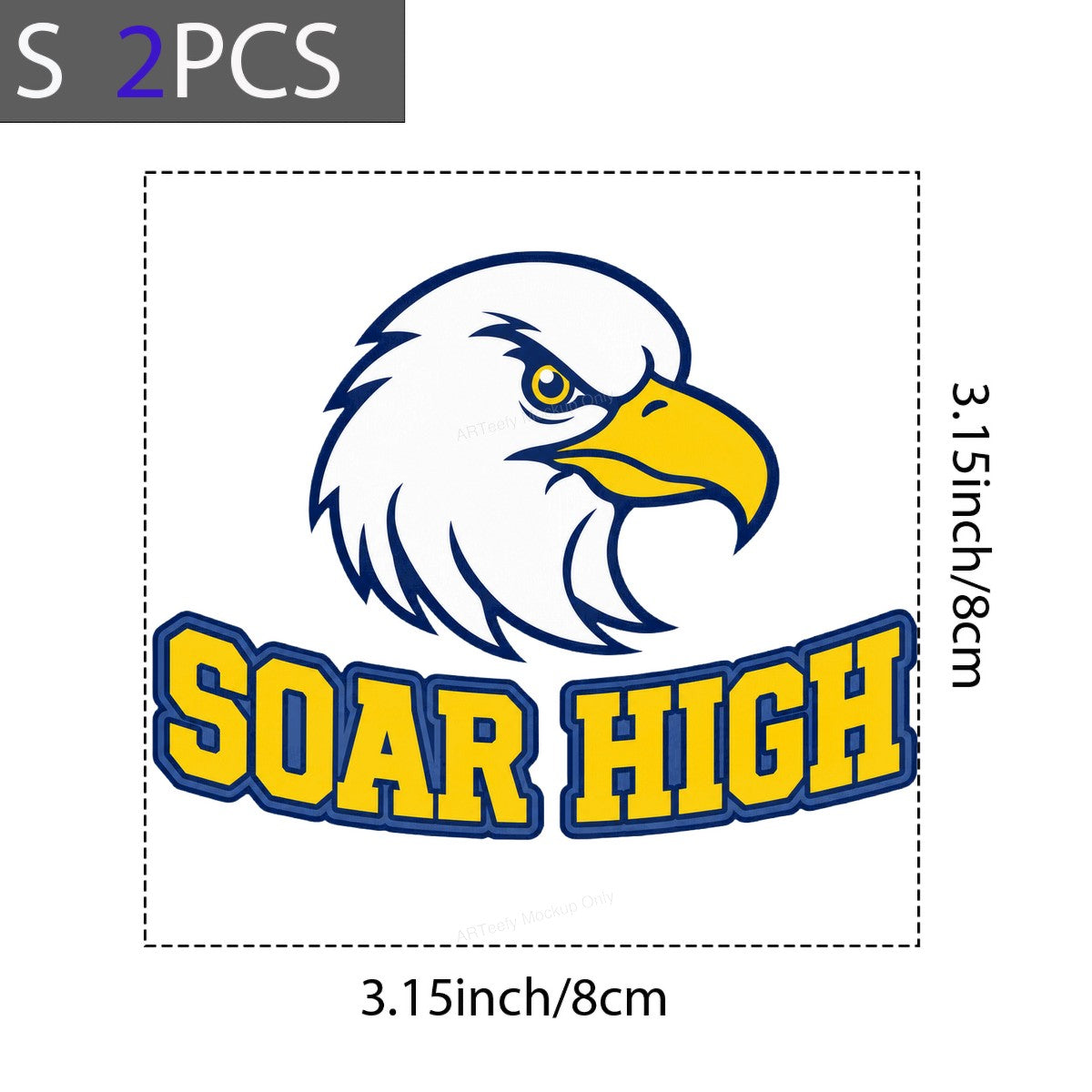 DTF Transfer Soar High Eagle Mascot Bold School Spirit Graphic for T Shirts Hoodies and Team Apparel - 8