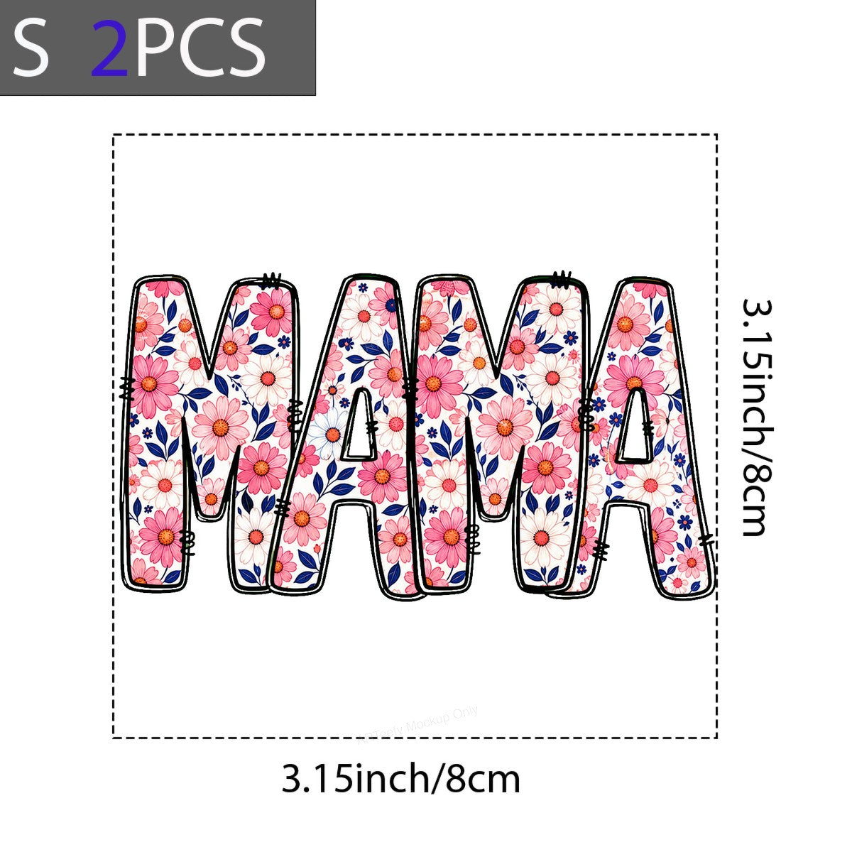 DTF Transfer Floral MAMA Lettering Graphic for T Shirts Hoodies and Mother’s Day Gifts - 8