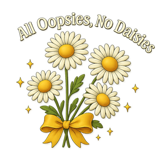 DTF Iron On Transfer for T-Shirts ， Retro Daisy Flower Graphic Heat Press Decal ，  Cute Aesthetic Floral Print ， DIY Heat Transfer for Shirts,  Tote Bags,  Hoodies