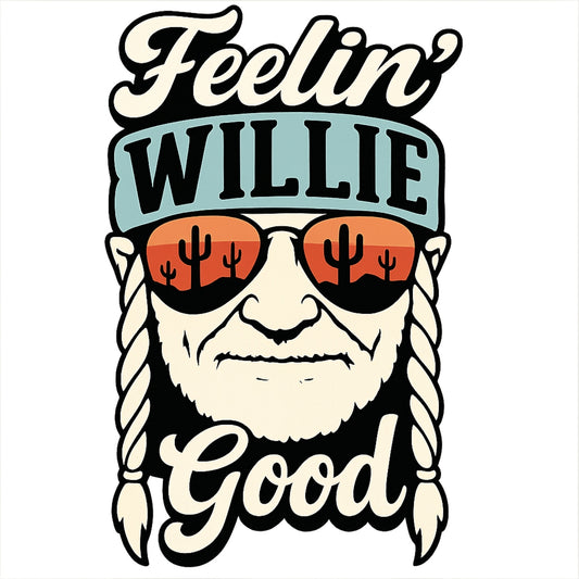 DTF Heat Transfer Iron On Sticker, Country Music Inspired Graphic, for Music Lover Apparel and Retro Decor