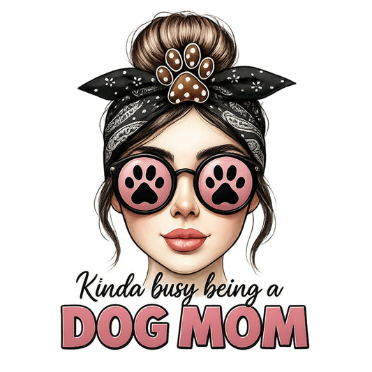 DTF Heat Transfer Iron On Sticker - Dog Paw Print Design - For Dog Mom Lifestyle & Pet - Themed Events