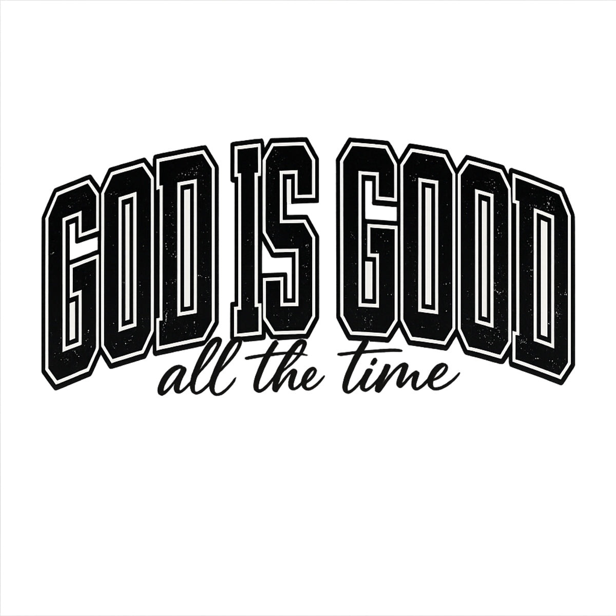 DTF Heat Transfer Iron On Sticker 'God Is Good' Christian Stickers, Religious Quotes Applications for Clothing, Jeans, Bags, Shoes, Hats, Jackets