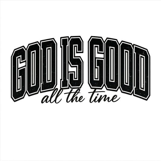 DTF Heat Transfer Iron On Sticker 'God Is Good' Christian Stickers, Religious Quotes Applications for Clothing, Jeans, Bags, Shoes, Hats, Jackets