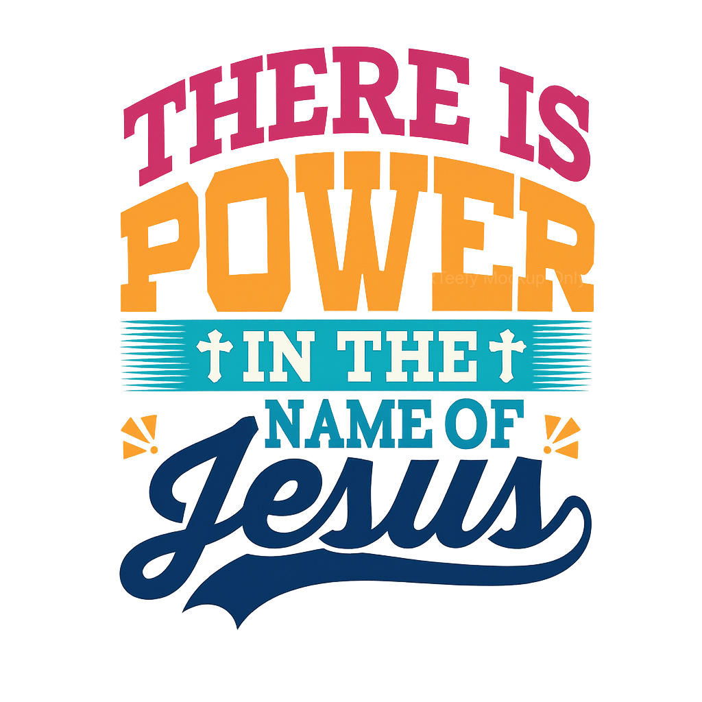 DTF Heat Transfer Iron On Sticker, Inspirational Religious Slogan Graphic, For Faith Based Apparel And Church Event Decor