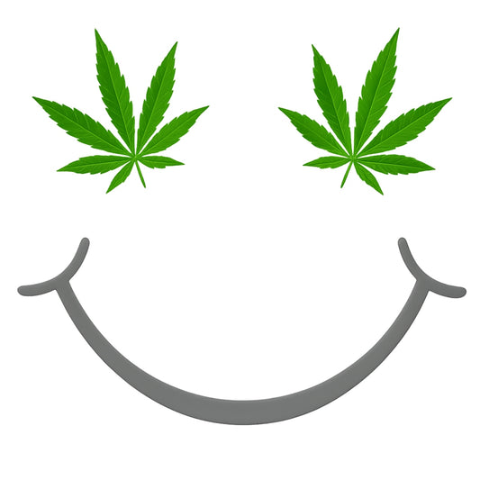 DTF Heat Transfer Iron On Sticker, Smile Face with Green Leaf Graphic, for Trendy Streetwear and Casual Fashion Decor