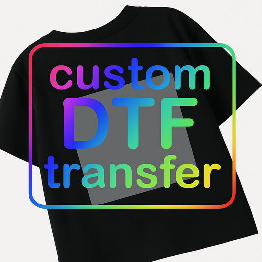 1PCS [28cm*28cm/11inch*11inch] 1PC Custom DTF Iron-On Transfers for Clothing & Bag