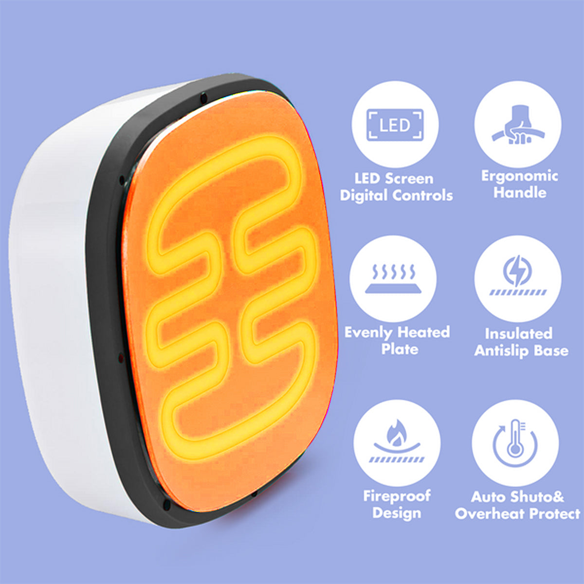 9''x9'' Heat Press Machine (Purple)