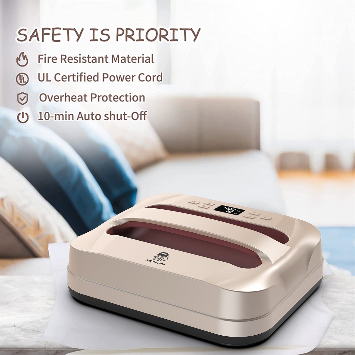 12''x10''Heat Press Machine (Gold)