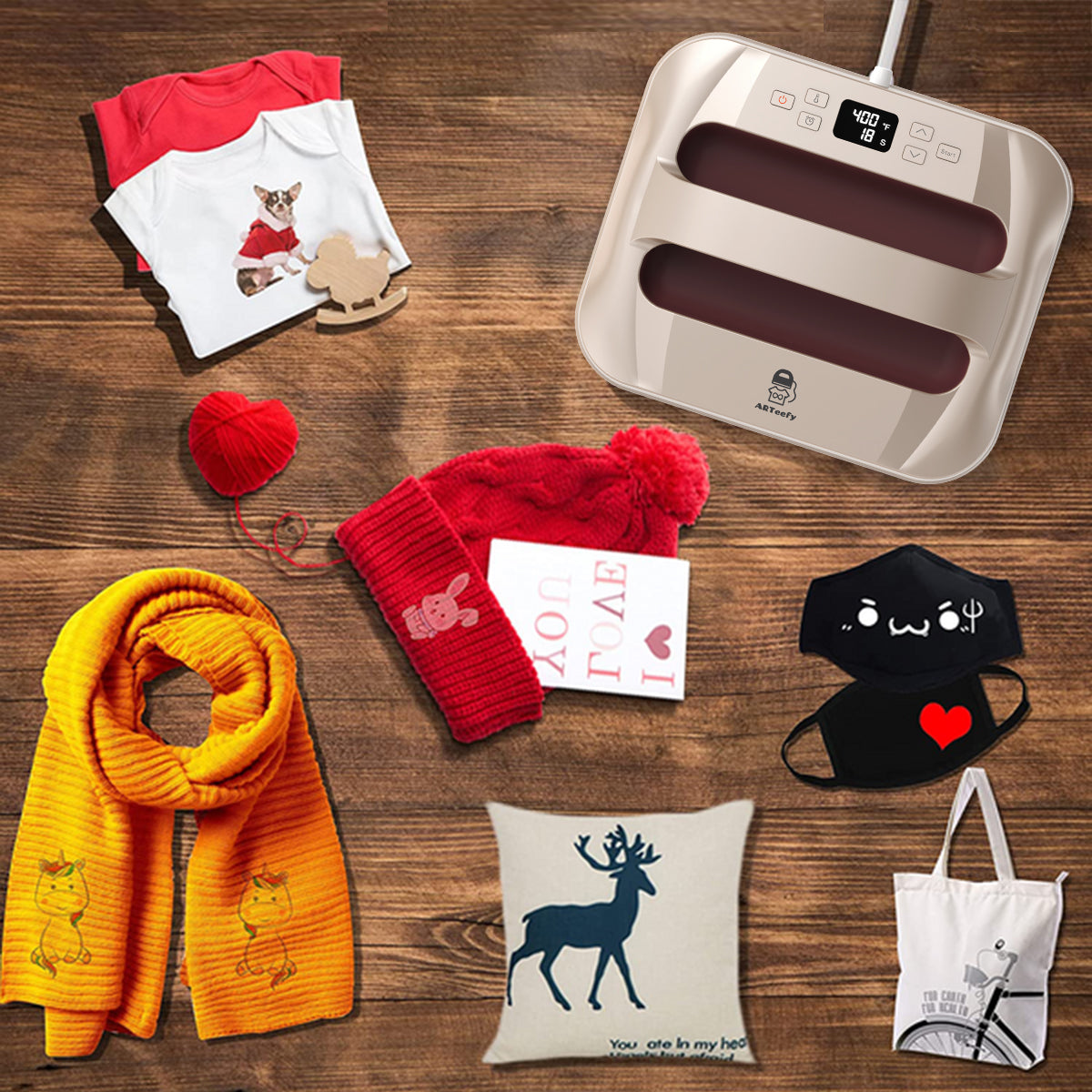 12''x10''Heat Press Machine (Gold)