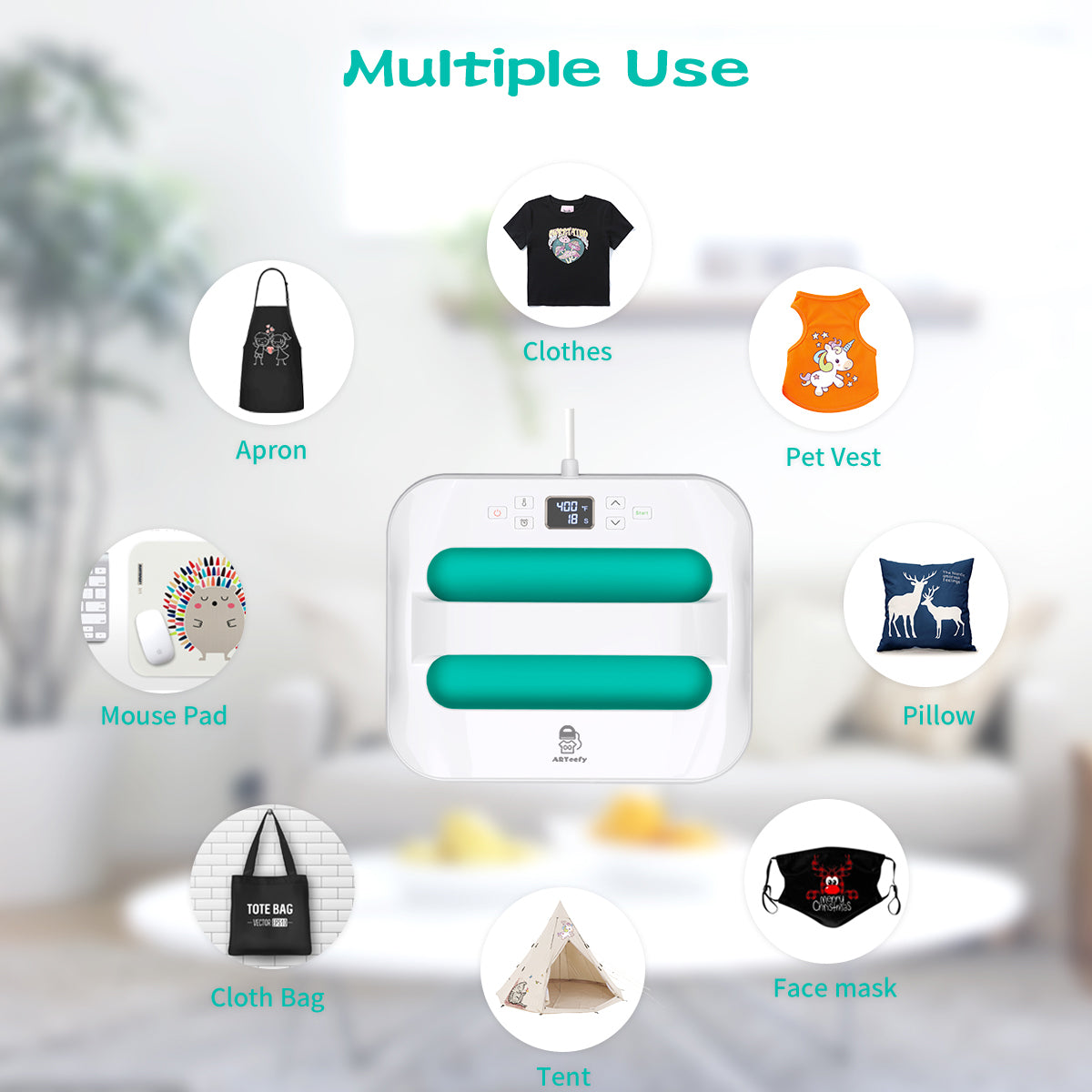 12''x10''Heat Press(Green)