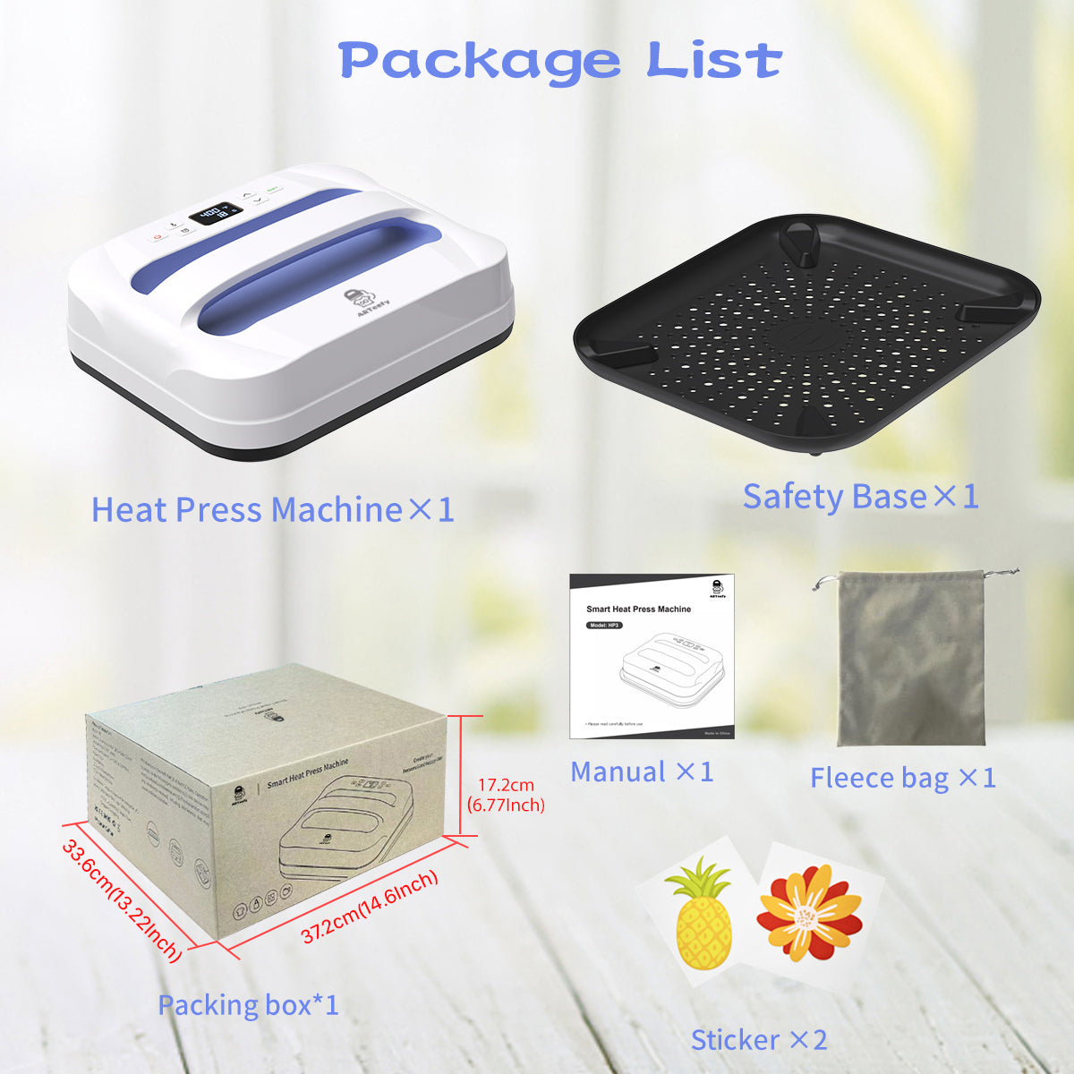 12''x10''Heat Press Machine (Purple)