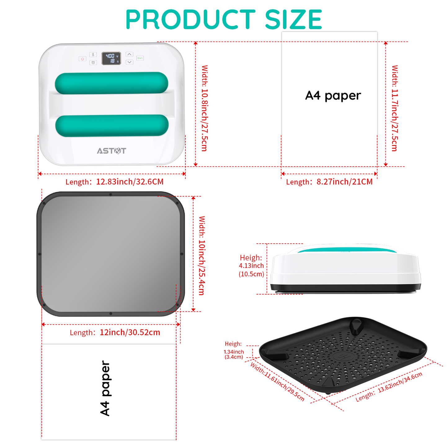 12''x10''Heatpress(Green)