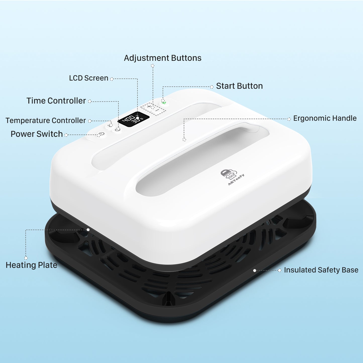 12''x10''Heat Press Machine (White)