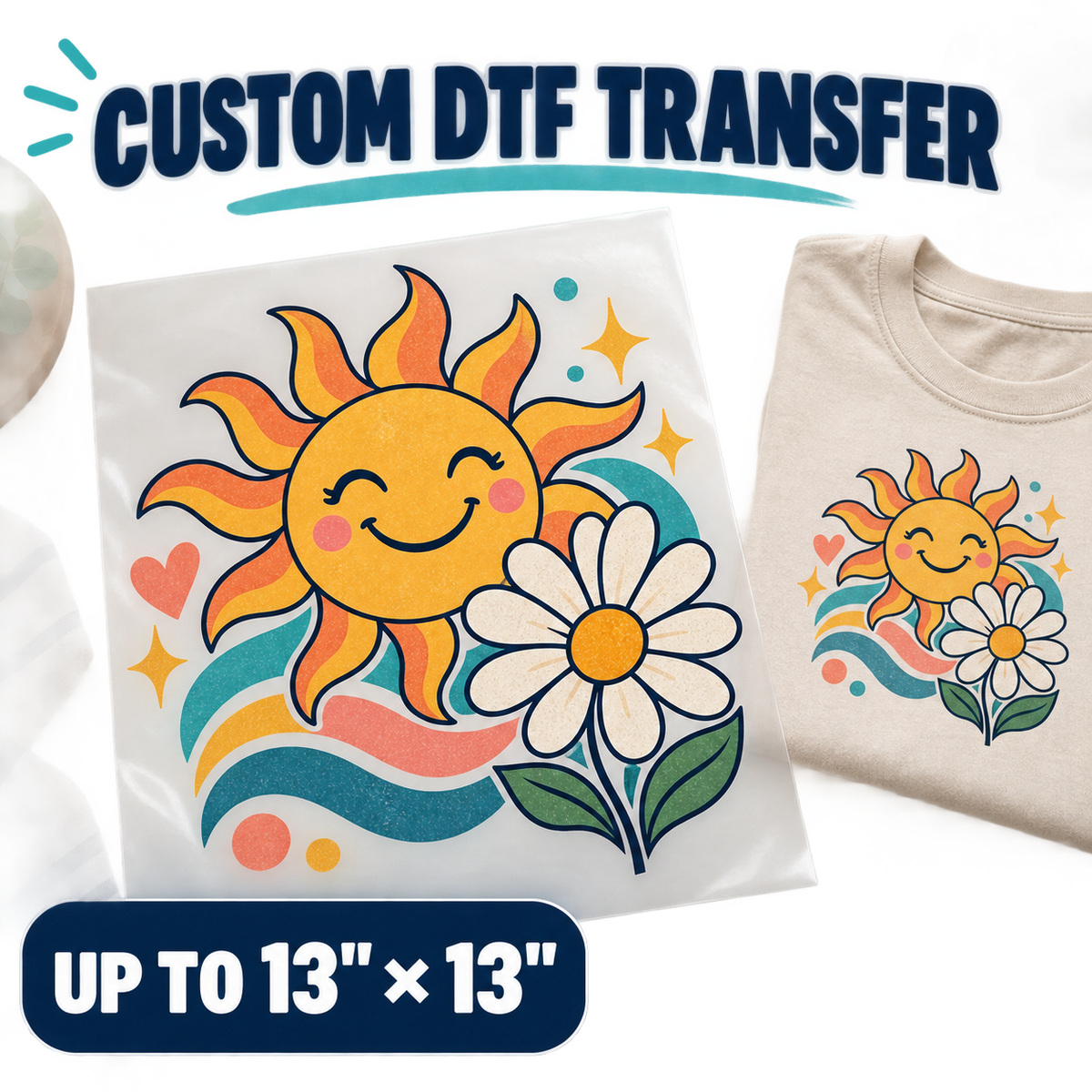 ARTeefy Custom DTF Transfer — up to 13 by 13 inch product cover v2