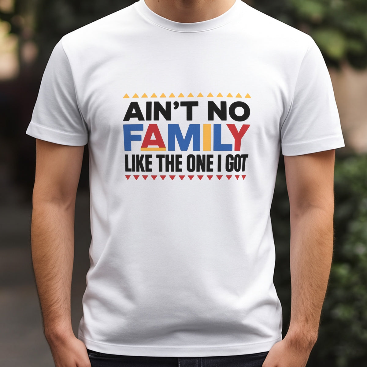 DTF Heat Transfer Iron On Sticker, Colorful Family Quote Graphic, for Family Reunion Apparel and Home Decor