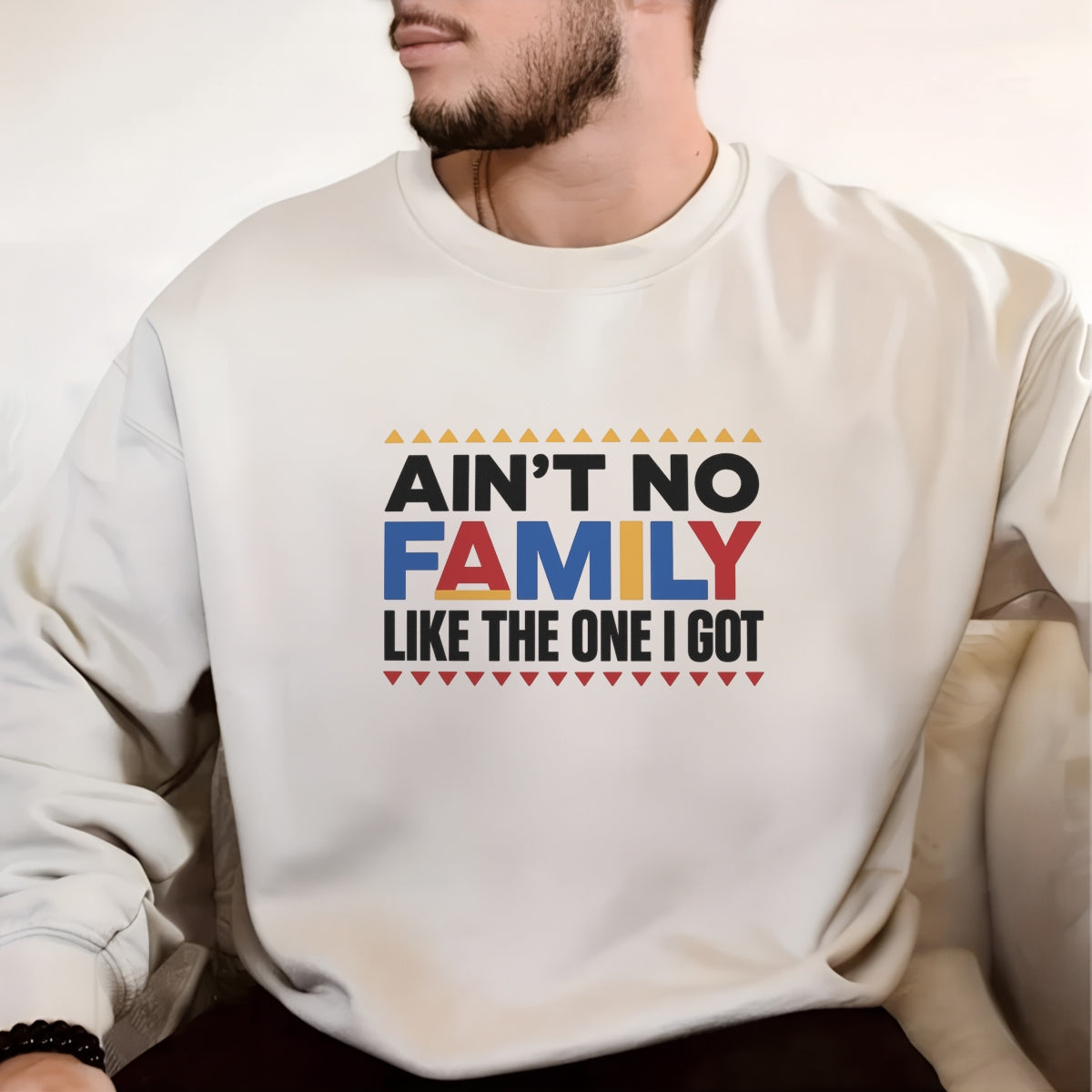 DTF Heat Transfer Iron On Sticker, Colorful Family Quote Graphic, for Family Reunion Apparel and Home Decor