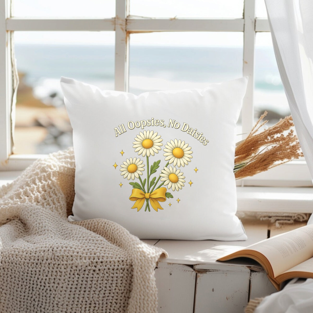 DTF Iron On Transfer for T-Shirts ， Retro Daisy Flower Graphic Heat Press Decal ，  Cute Aesthetic Floral Print ， DIY Heat Transfer for Shirts,  Tote Bags,  Hoodies