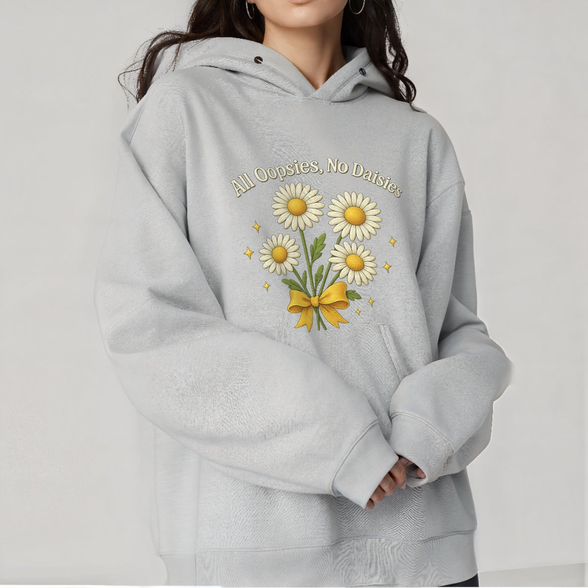 DTF Iron On Transfer for T-Shirts ， Retro Daisy Flower Graphic Heat Press Decal ，  Cute Aesthetic Floral Print ， DIY Heat Transfer for Shirts,  Tote Bags,  Hoodies