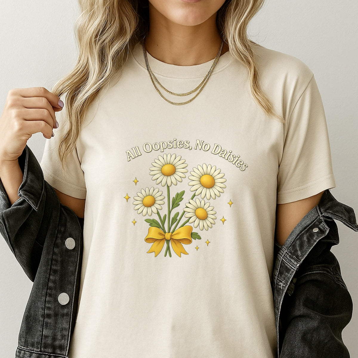 DTF Iron On Transfer for T-Shirts ， Retro Daisy Flower Graphic Heat Press Decal ，  Cute Aesthetic Floral Print ， DIY Heat Transfer for Shirts,  Tote Bags,  Hoodies