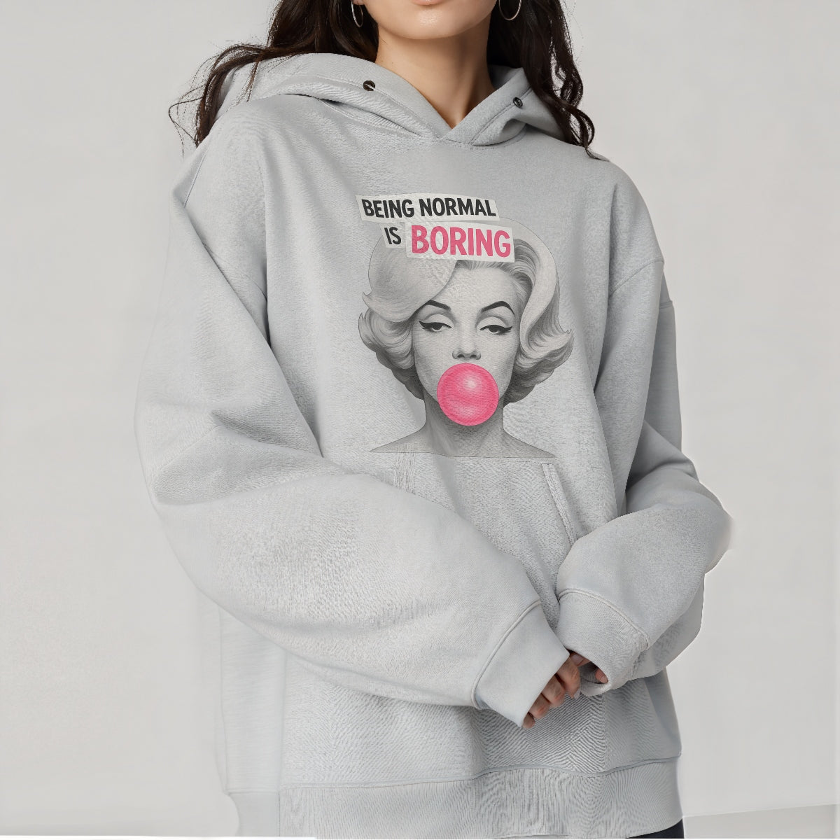 "Normal Is Boring" Iron-On Transfer Sticker, Vintage Inspired， DIY Heat Press Decal for T-Shirts