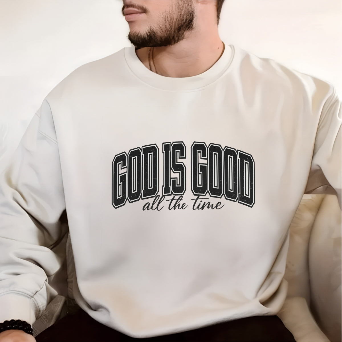 DTF Heat Transfer Iron On Sticker 'God Is Good' Christian Stickers, Religious Quotes Applications for Clothing, Jeans, Bags, Shoes, Hats, Jackets