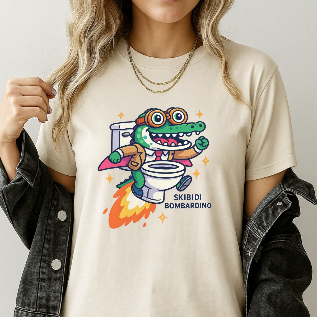 DTF Heat Transfer Iron On Sticker: Creative Toilet Seat Character Sticker for DIY Clothing Bags Accessories and Home Decor