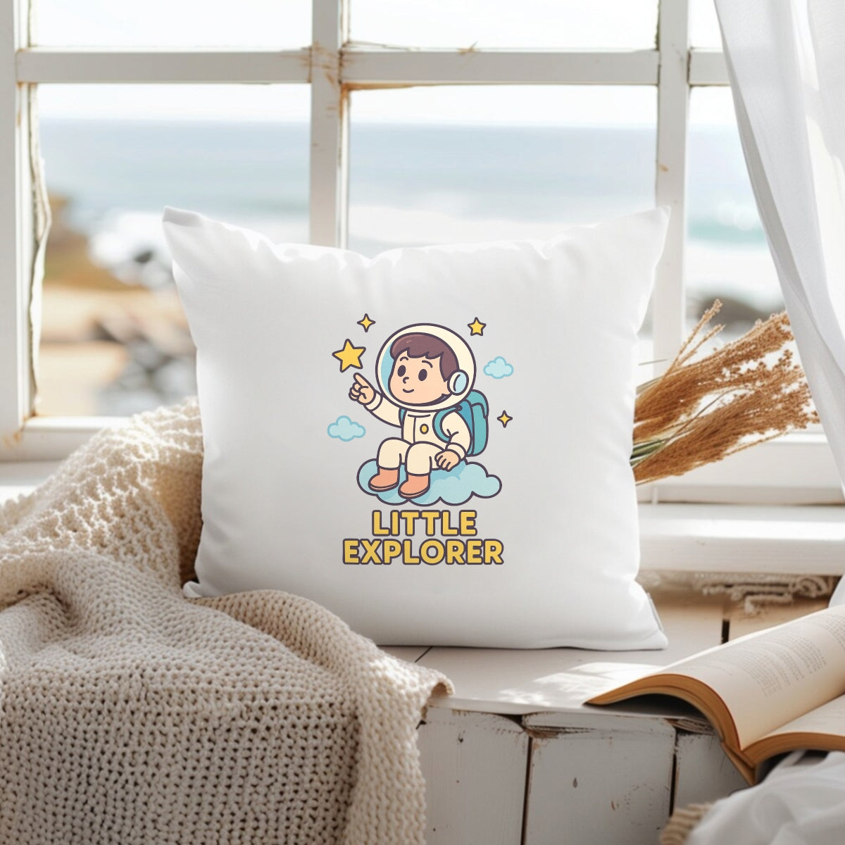 Little Explorer DTF Iron On Transfers for T-Shirts，Cute Astronaut, Cat Artist, and Starry Sky Boy Designs， Heat Press Ready DIY Patches for Clothes, Tote Bags, Hoodies